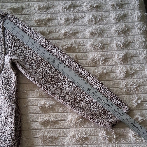 Gray Cowl Neck Sweater with Plush Texture - Picture 3 of 6